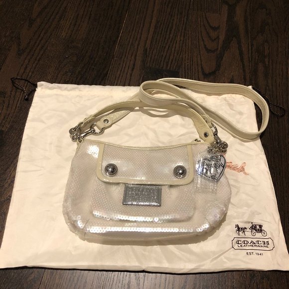 RARE Coach Sequin Poppy Bag - Picture 1 of 5